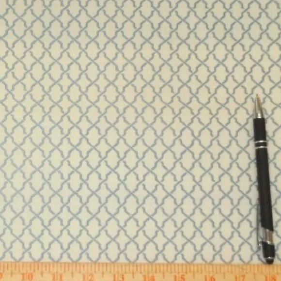 9 YDS - Provential French Blue Stitched Modern Design - Picture 6 of 7